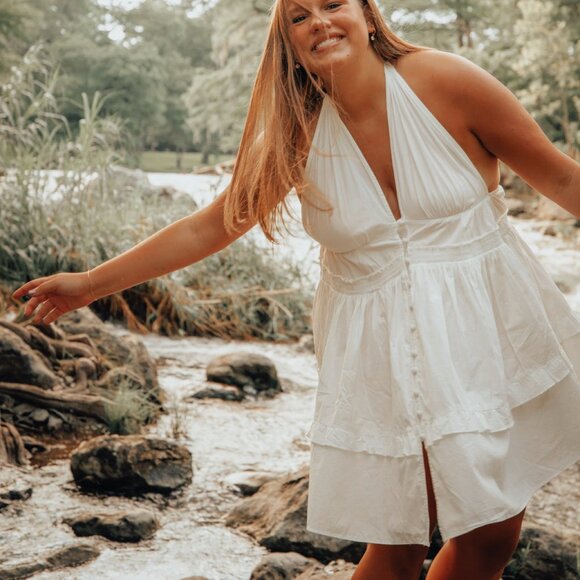 Free People Sail Away Tunic Dress White XL - Picture 11 of 11